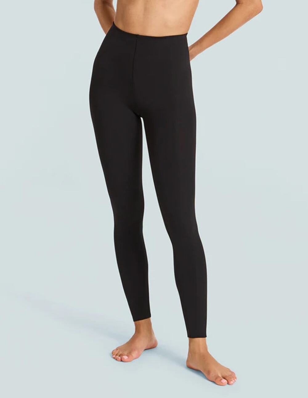 COMMANDO Women's High Waisted Neoprene Leggings Small Black Stretch NWT